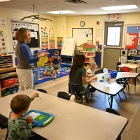 pre-first A pre-first grade class with Caughlin Preschool.
